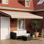 Toldo Retráctil Eléctrico 2,5 x 2 m 100% Poliéster y Aluminio