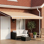 Toldo Retráctil Eléctrico 2,5 x 2 m 100% Poliéster y Aluminio
