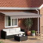 Toldo Retráctil Eléctrico 2,5 x 2 m 100% Poliéster y Aluminio