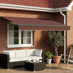 Toldo Retráctil Eléctrico 2,5 x 2 m 100% Poliéster y Aluminio