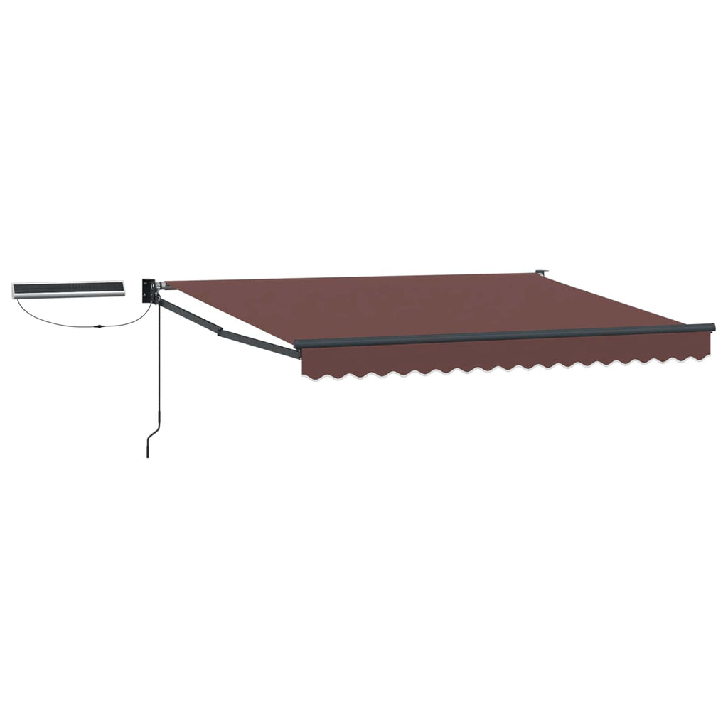 Toldo Retráctil Eléctrico 2,5 x 2 m 100% Poliéster y Aluminio