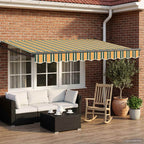 Toldo Retráctil Eléctrico 2,5 x 2 m 100% Poliéster y Aluminio