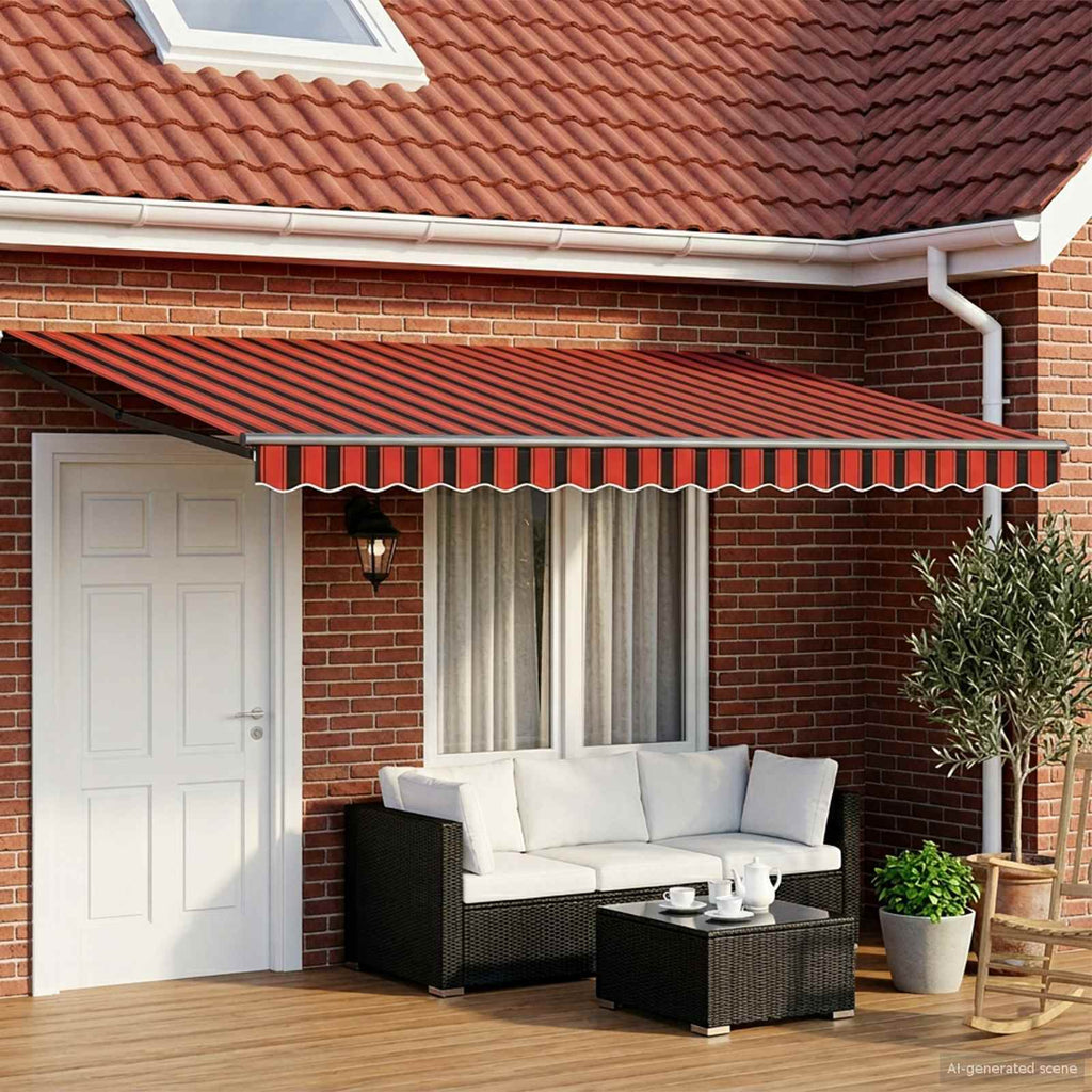 Toldo Retráctil Eléctrico 2,5 x 2 m 100% Poliéster y Aluminio