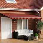 Toldo Retráctil Eléctrico 2,5 x 2 m 100% Poliéster y Aluminio