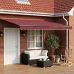 Toldo Retráctil Eléctrico 2,5 x 2 m 100% Poliéster y Aluminio