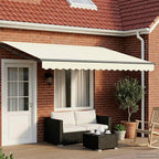 Toldo Retráctil Eléctrico 2,5 x 2 m 100% Poliéster y Aluminio