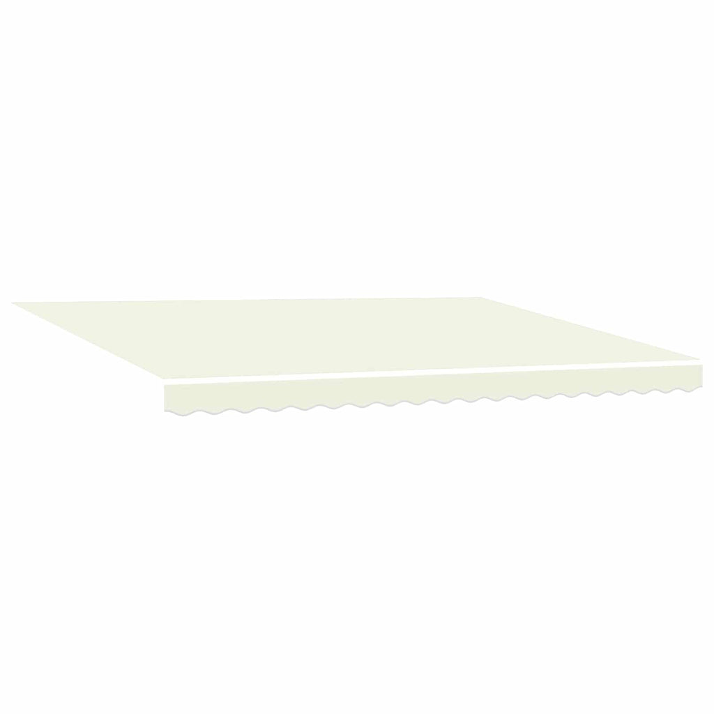 Toldo Retráctil Crema y gris 400 x 300 cm Lona y Aluminio