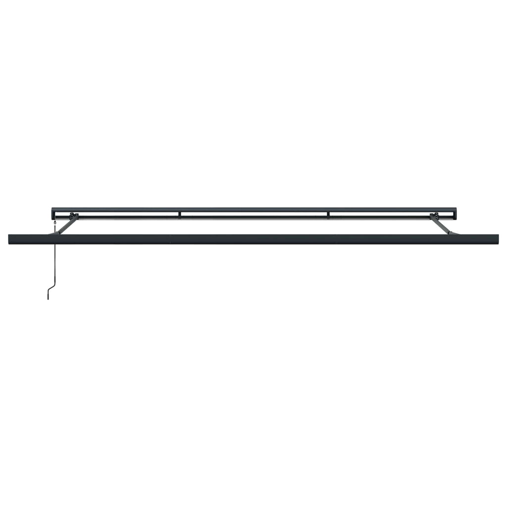 Toldo Retráctil Crema y gris 400 x 300 cm Lona y Aluminio