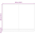 Toldo Retráctil Crema y gris 400 x 300 cm Lona y Aluminio