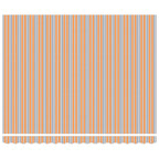 Toldo Retráctil Naranja y Gris 400 x 300 cm Lona y Aluminio