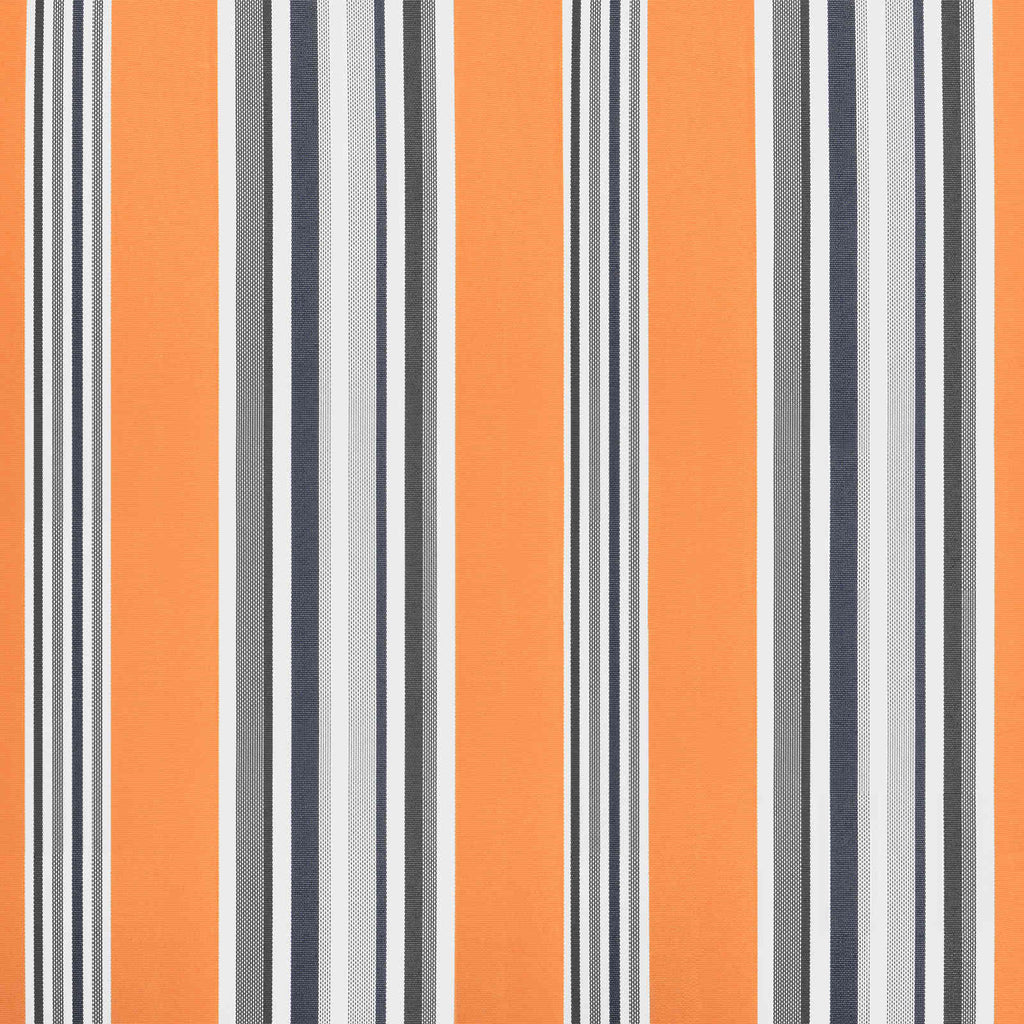 Toldo Retráctil Naranja y Gris 400 x 300 cm Lona y Aluminio