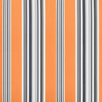 Toldo Retráctil Naranja y Gris 400 x 300 cm Lona y Aluminio