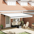 Toldo Retráctil 4 x 3 m Lona y Aluminio