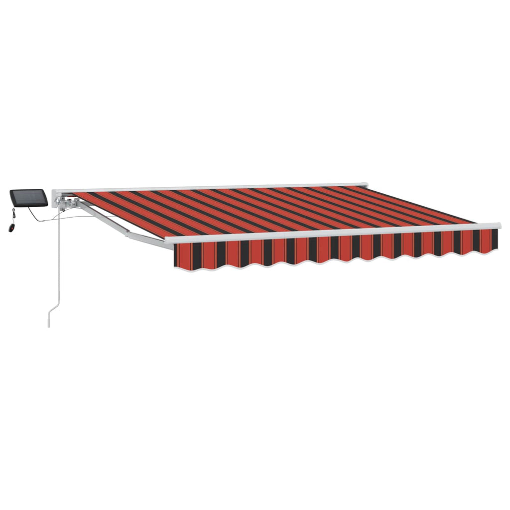Armazón de toldo manual con LEDs 2,5 x 2 m