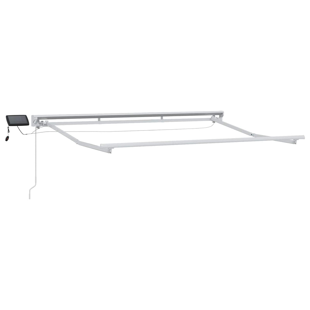 Armazón de toldo manual con LEDs 2,5 x 2 m