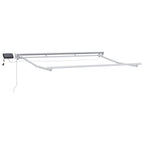 Armazón de toldo manual con LEDs 2,5 x 2 m