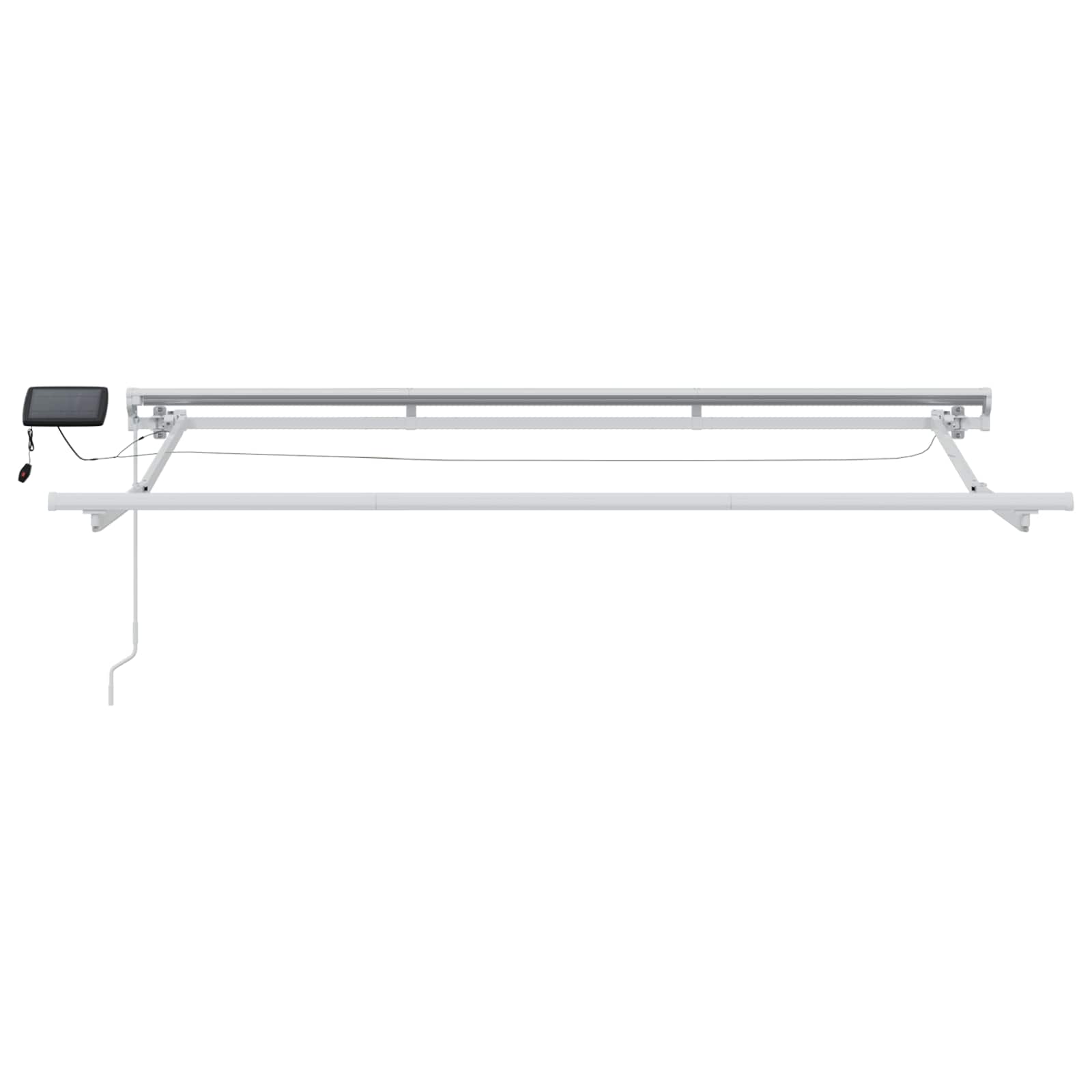 Armazón de toldo manual con LEDs 2,5 x 2 m