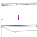 Armazón de toldo manual con LEDs 2,5 x 2 m