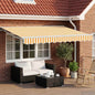 Toldo Retrátil Elétrico Amarelo e 2,5 x 2 m