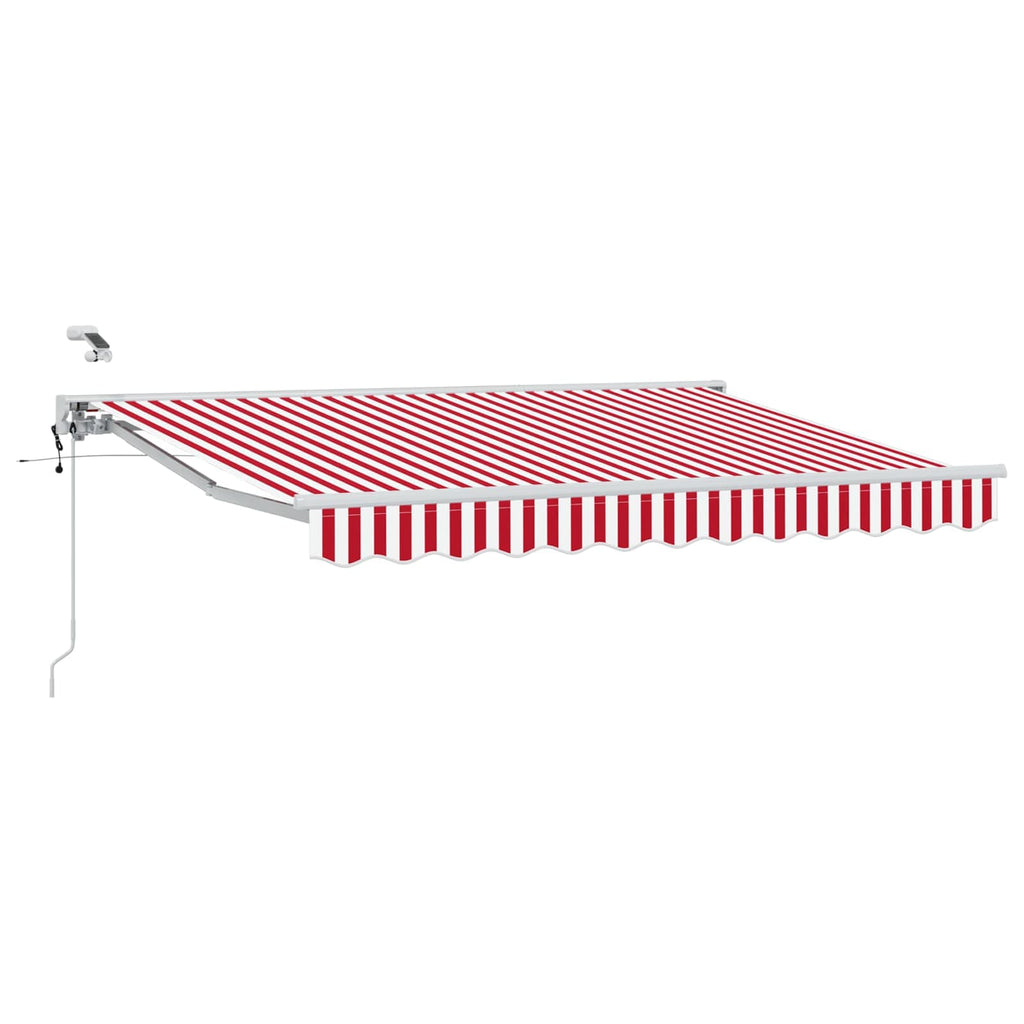 Toldo Retráctil Eléctrico Rojo y 2,5 x 2 m