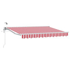 Toldo Retráctil Eléctrico Rojo y 2,5 x 2 m
