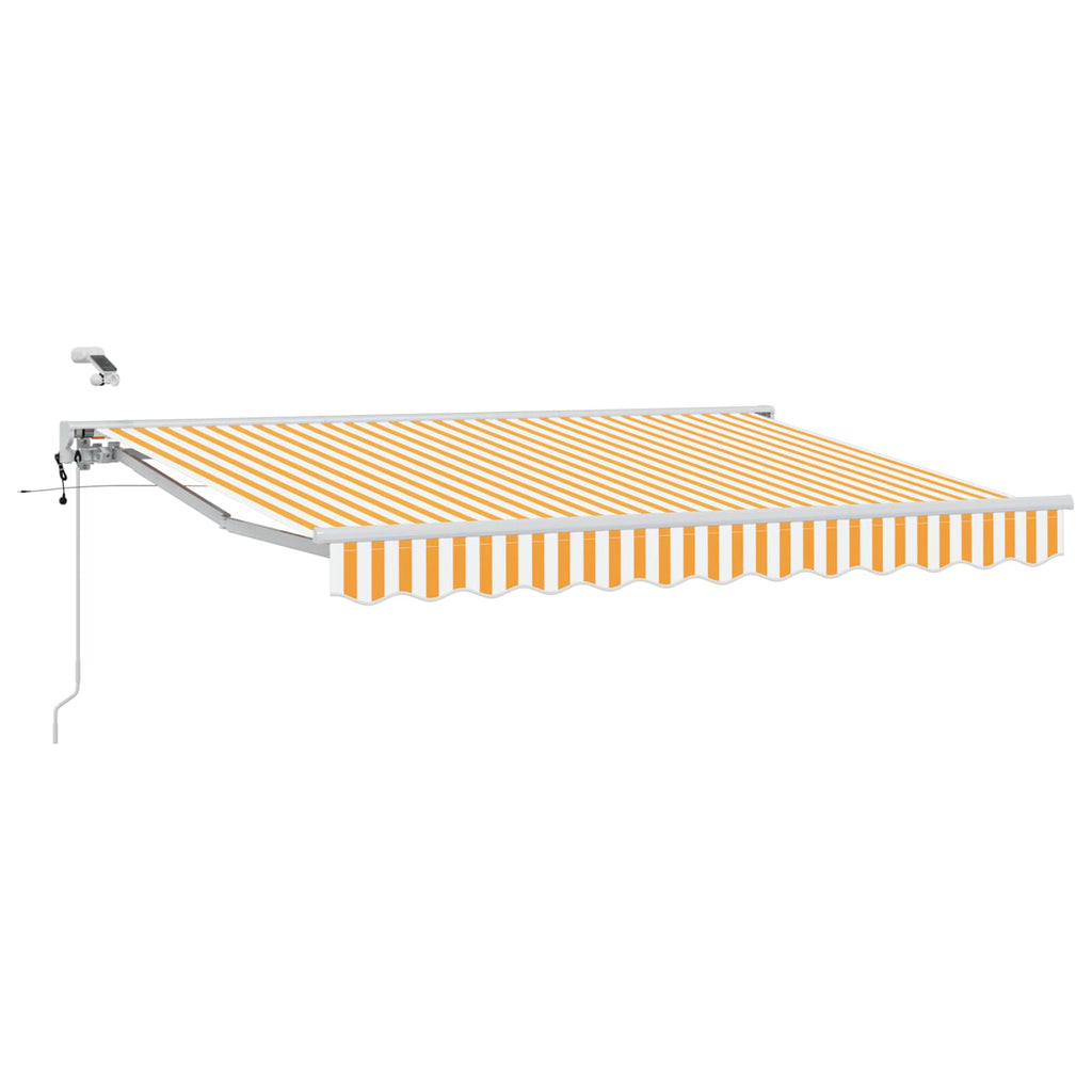 Toldo Retráctil Eléctrico Amarillo y 3,5 x 2 m