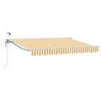 Toldo Retráctil Eléctrico Amarillo y 3,5 x 2 m