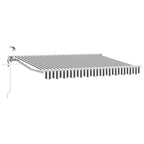Toldo Retráctil Eléctrico Antracita y 3,5 x 2 m