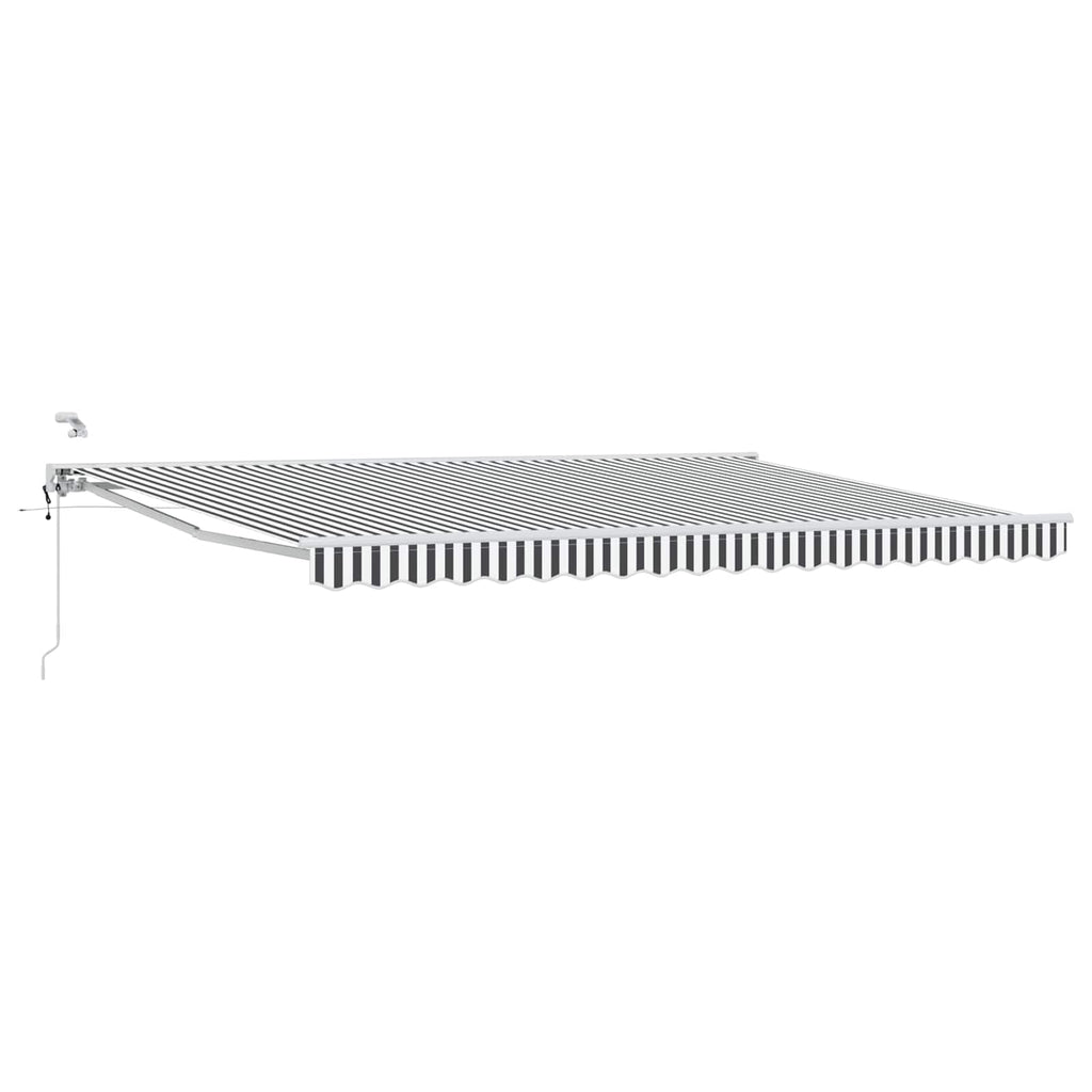 Toldo Retráctil Eléctrico Antracita y 4 x 2 m