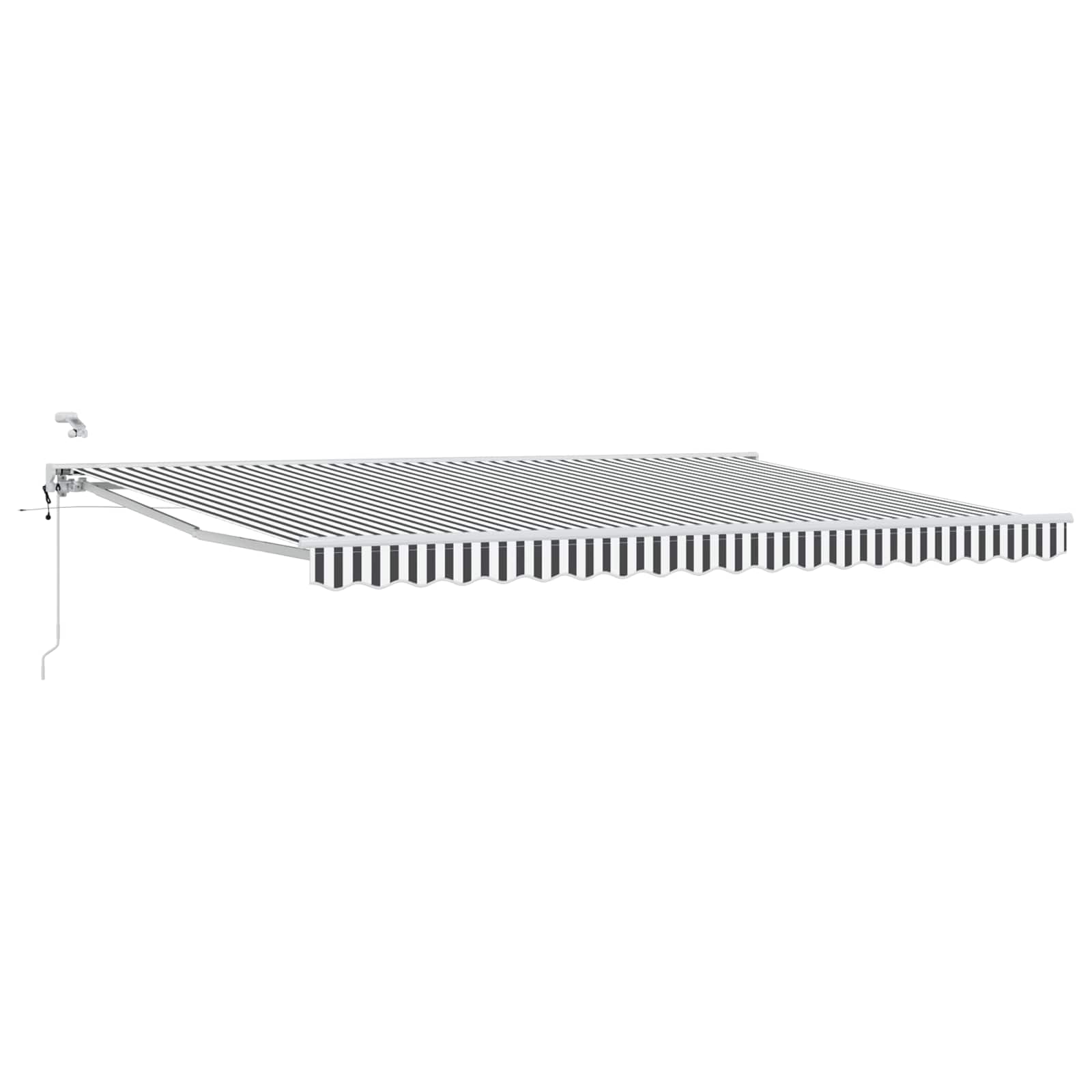 Toldo Retráctil Eléctrico Antracita y 4 x 2 m