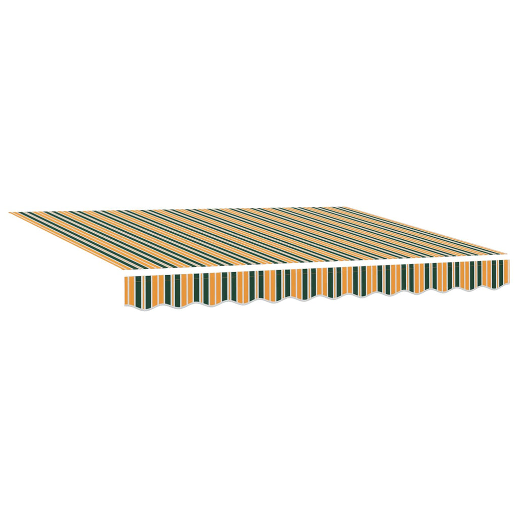 Toldo Retráctil Eléctrico Verde, Amarillo, Blanco 3 x 2,5 m