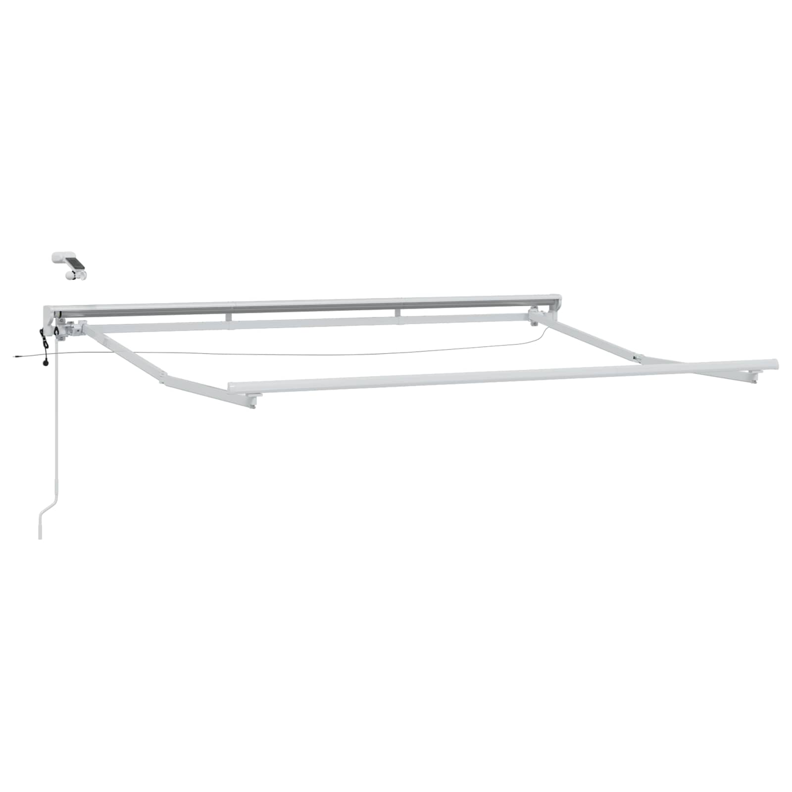 Toldo Retráctil Eléctrico Antracita y Blanco 3,5 x 2,5 m