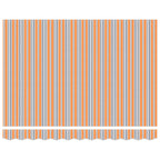 Toldo Retráctil Eléctrico Azul, Naranja, Blanco 3,5 x 2,5 m
