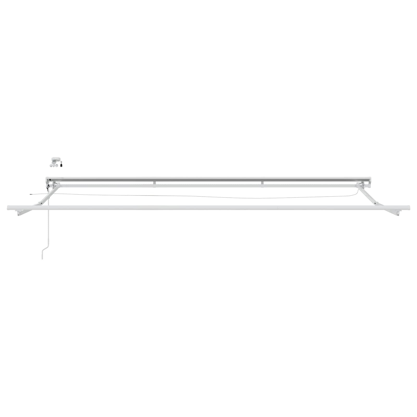 Toldo Retráctil Eléctrico Azul y 4 x 3,5 m