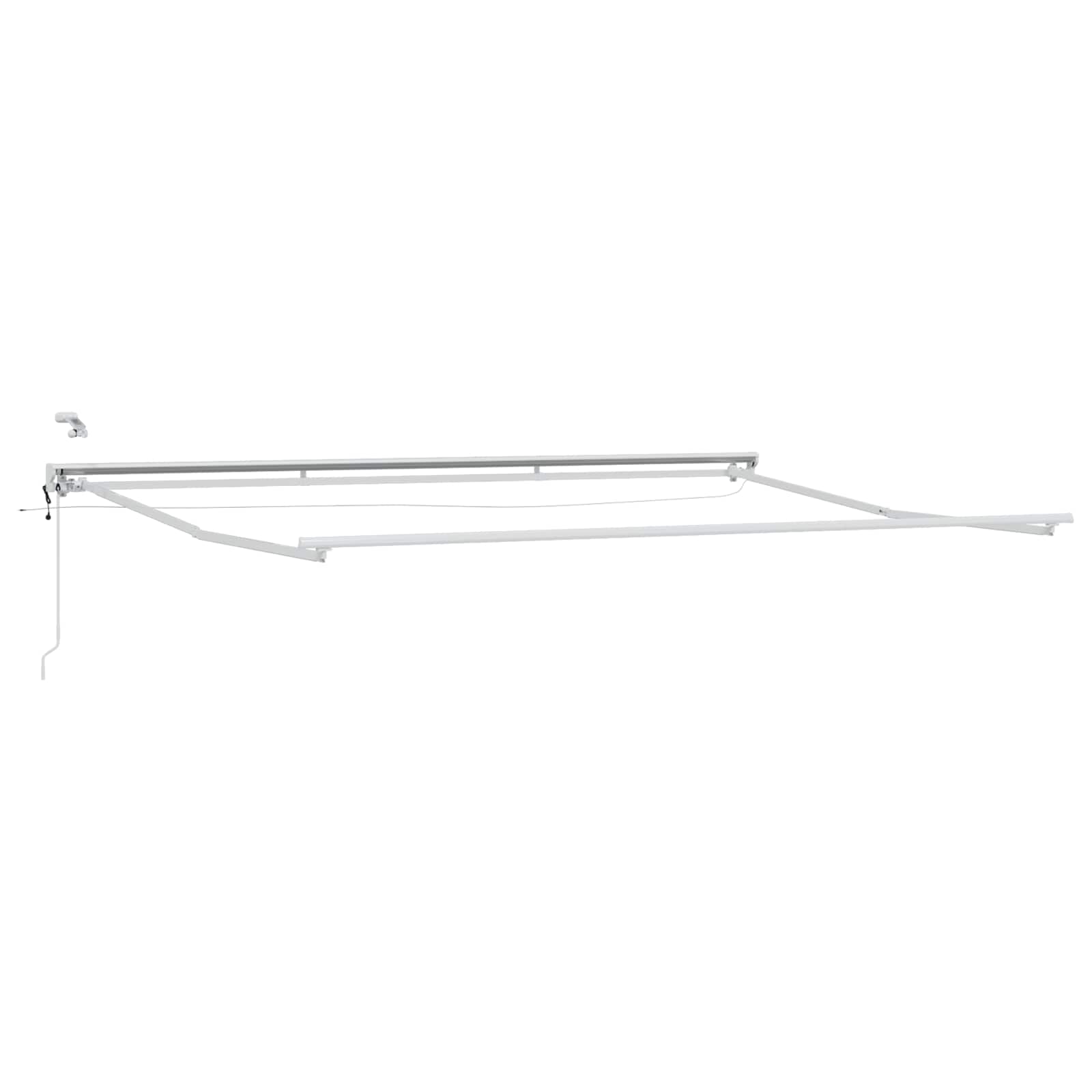 Toldo Retráctil Eléctrico Crema y Blanco 4 x 3,5 m