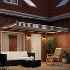 Toldo Retráctil Eléctrico Antracita y 4 x 3,5 m