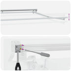 Toldo Retráctil Eléctrico Gris claro y blanco. 4 x 3,5 m