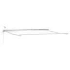 Toldo Retráctil Eléctrico Naranja, Negro y Blanco 4,5 x 3,5 m