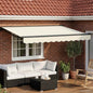 Toldo Retrátil Elétrico Bege e Antracite 2,5 x 2 m