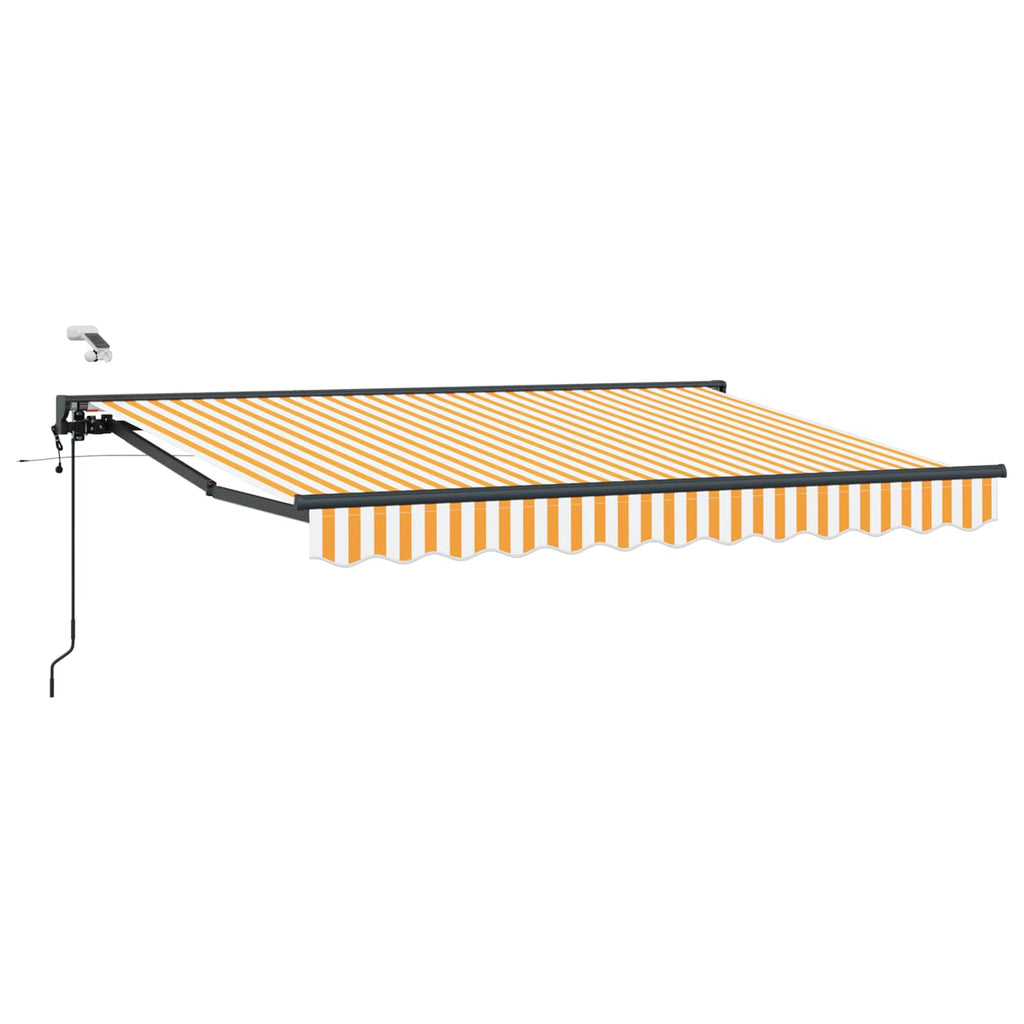 Toldo Retráctil Eléctrico Amarillo, Blanco, Antracita 2,5 x 2 m