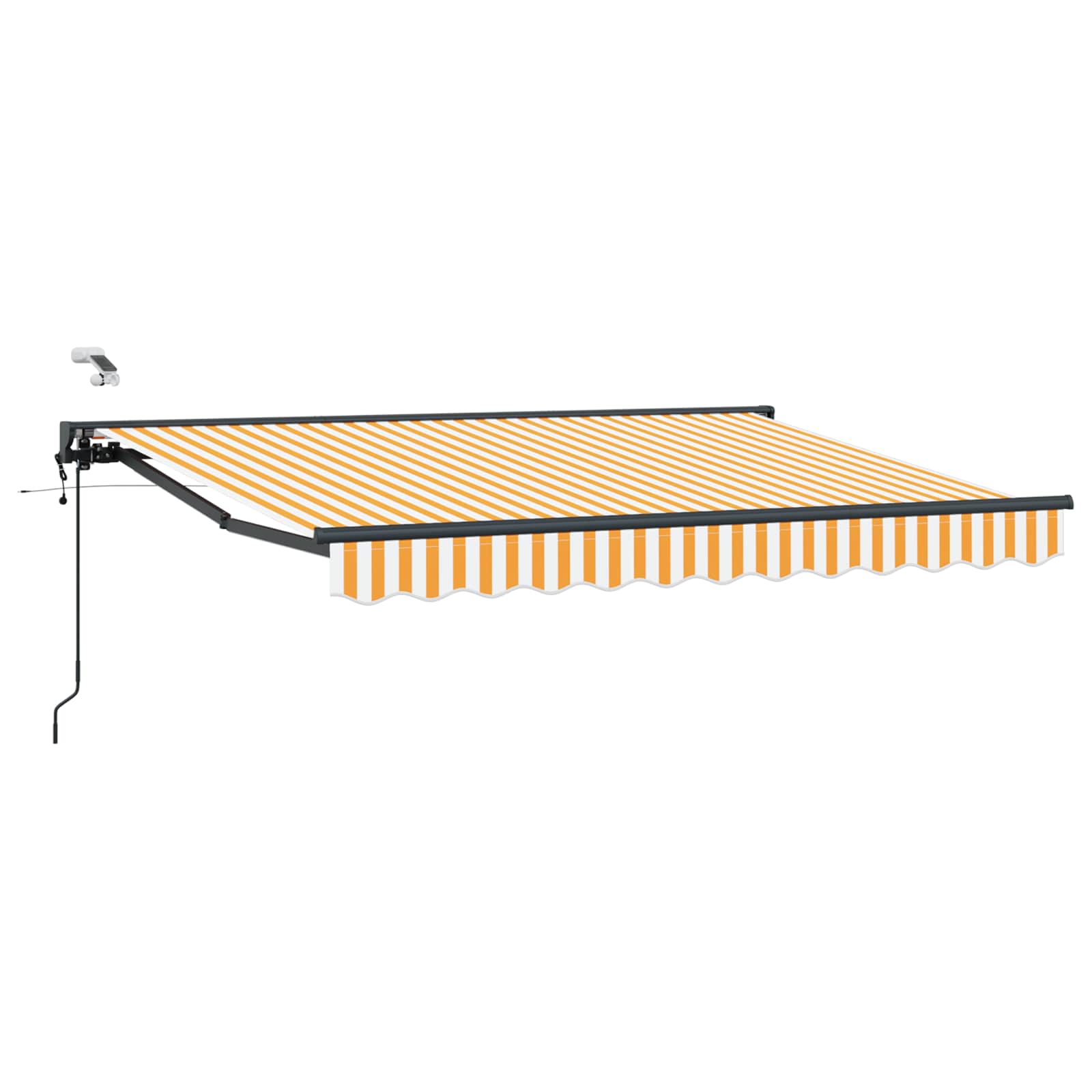 Toldo Retráctil Eléctrico Amarillo, Blanco, Antracita 2,5 x 2 m