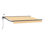 Toldo Retráctil Eléctrico Amarillo, Blanco, Antracita 3 x 2 m