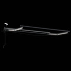 Toldo Retráctil Eléctrico Naranja, Negro, Antracita 3 x 2 m