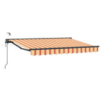 Toldo Retráctil Eléctrico Amarillo, Naranja, Antracita 3 x 2 m