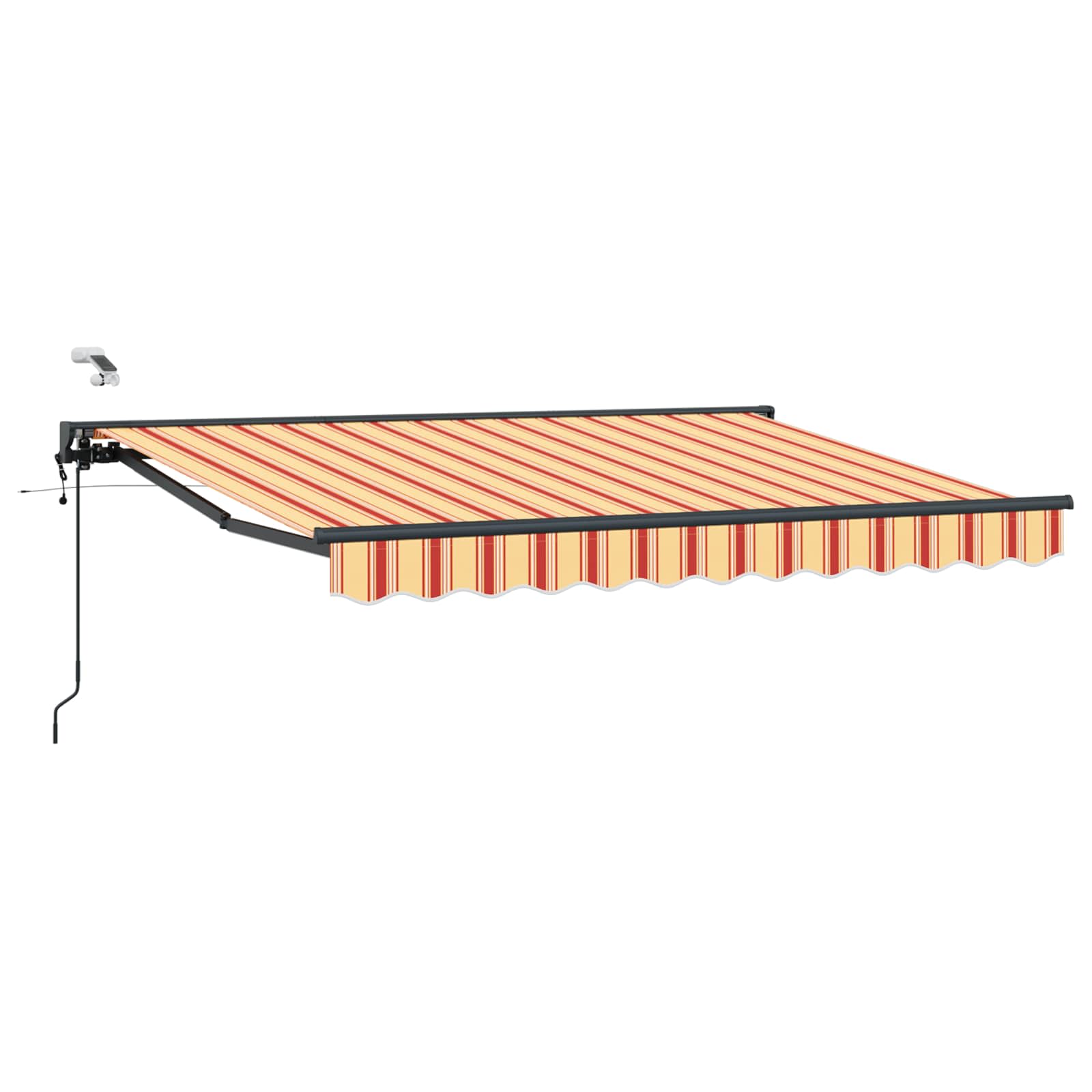 Toldo Retráctil Eléctrico Amarillo, Naranja, Antracita 3 x 2 m