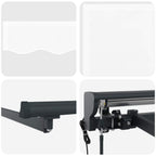 Toldo Retráctil Eléctrico Blanco y Antracita 3 x 2 m