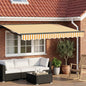 Toldo Retrátil Elétrico Amarelo, Branco, Antracite 3,5 x 2 m