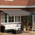 Toldo Retráctil Eléctrico Antracita 3 x 2,5 m