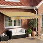 Toldo Retrátil Elétrico Amarelo, Cinzento, Antracite 3 x 2,5 m