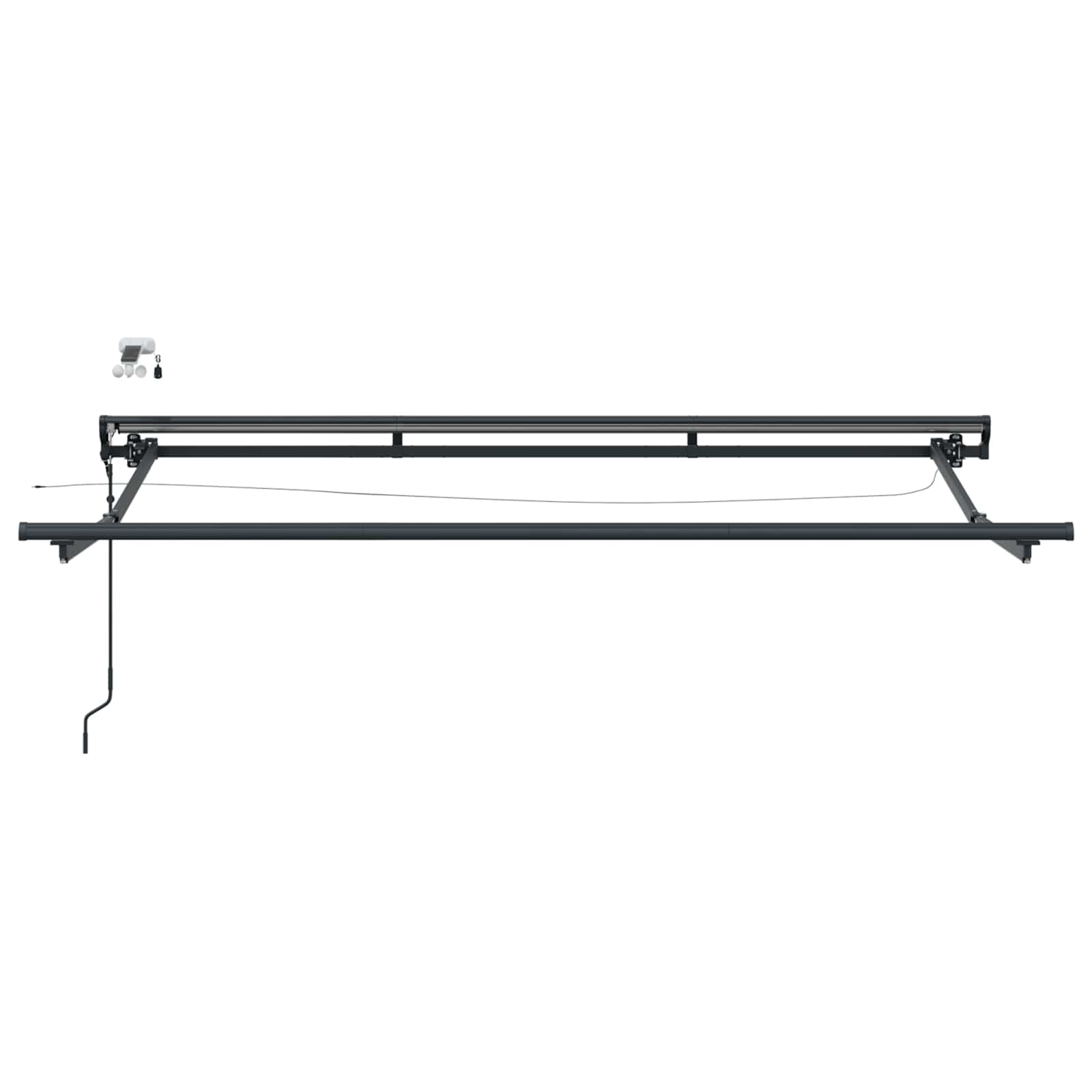 Toldo Retráctil Eléctrico Amarillo, Gris, Antracita 3 x 2,5 m